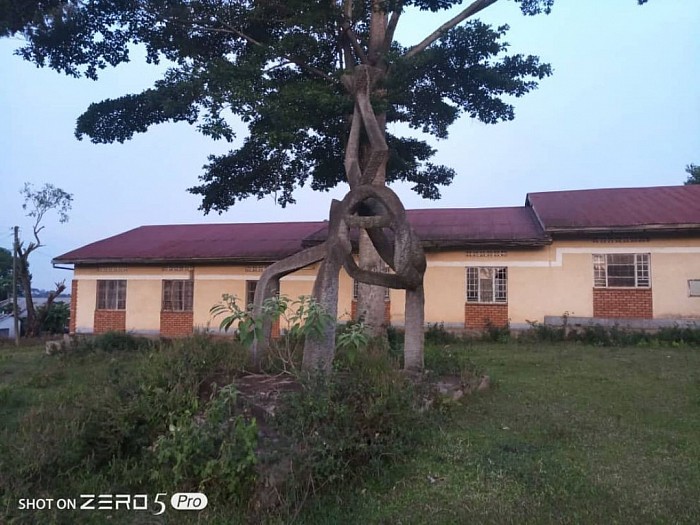 THE CAMPUS MONUMENT AT KIWANUKA HALL BY THE PRESIDENT M DAISY RICHARD.
